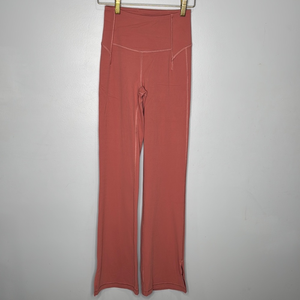 Lululemon Hi Rise Split Hem Flared  Pants Sz 2